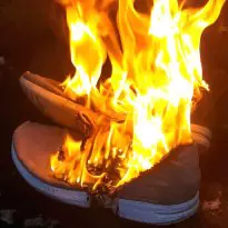 burning Adidas Flux